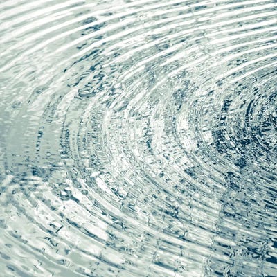 Ripples Aqua I by Maggie Olsen framed wall art