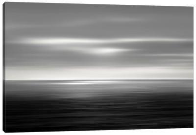 On The Sea I Canvas Art Print - Black & White Scenic