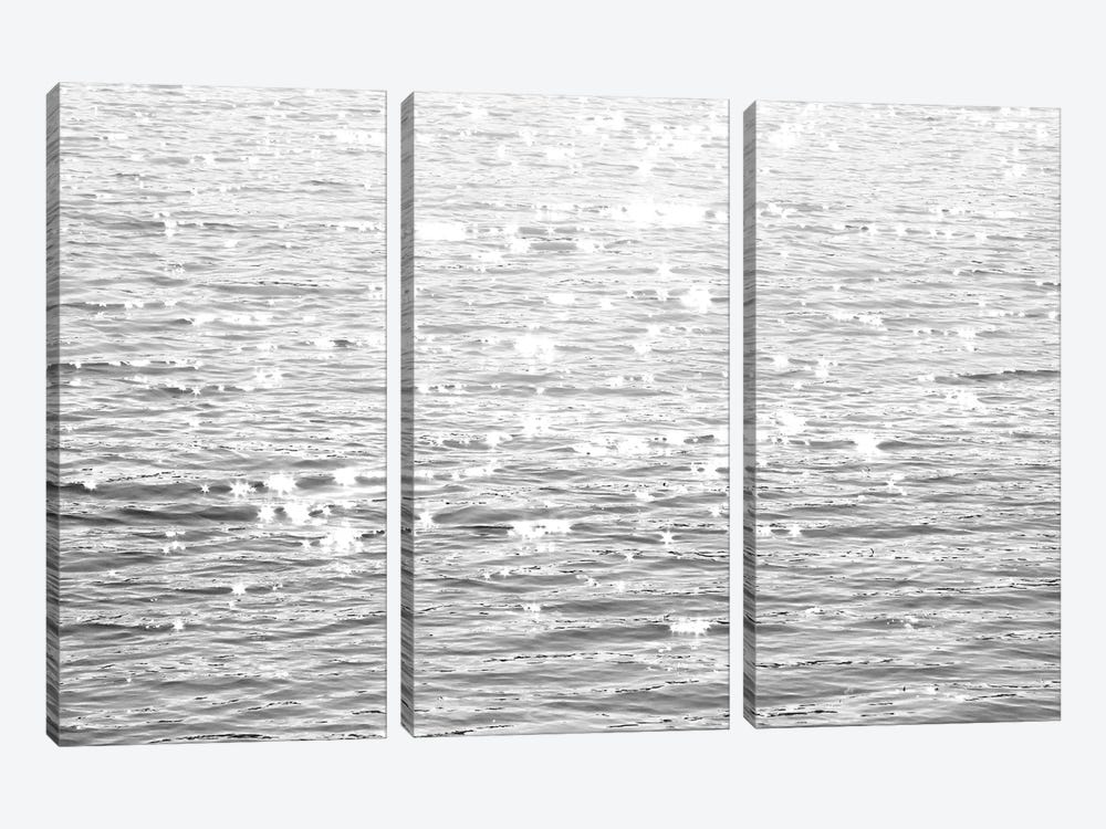Sunlit Sea Black & White by Maggie Olsen 3-piece Canvas Artwork