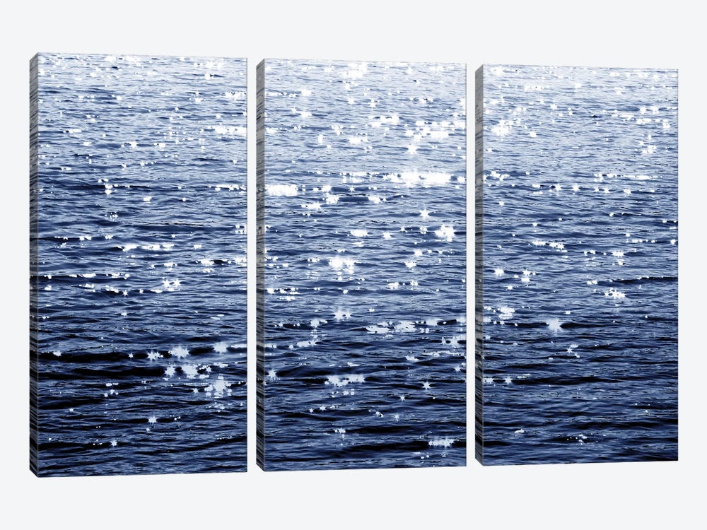 Sunlit Sea Indigo by Maggie Olsen 3-piece Art Print
