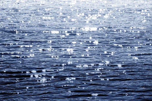 Water Close-Ups: Sunlit Sea Indigo by Maggie Olsen
