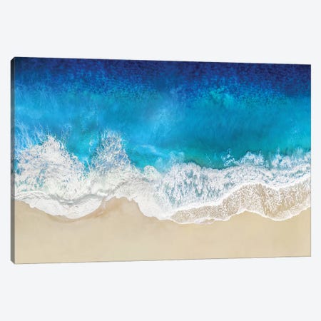 Aqua Ocean Waves From Above Canvas Print #MGG48} by Maggie Olsen Canvas Art