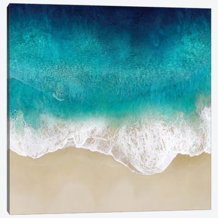 Aqua Ocean Waves III Canvas Print #MGG50} by Maggie Olsen Art Print