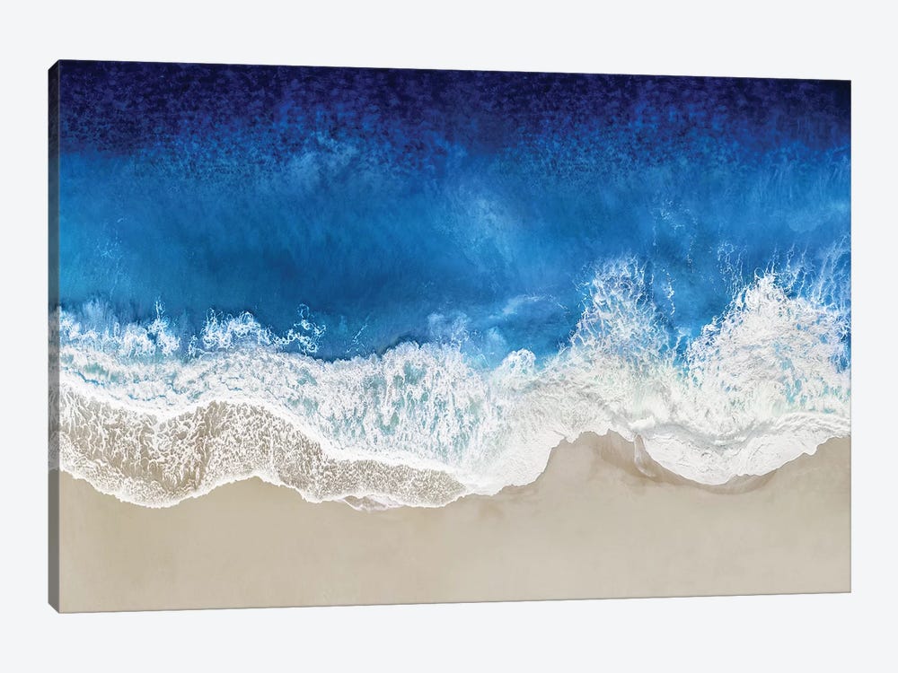 Indigo Waves From Above I by Maggie Olsen 1-piece Canvas Artwork