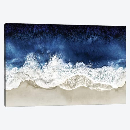 Indigo Waves From Above II Canvas Print #MGG54} by Maggie Olsen Canvas Artwork