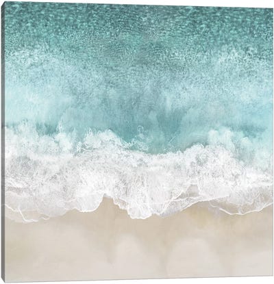 Ocean Waves I Canvas Art Print - Large Coastal Art