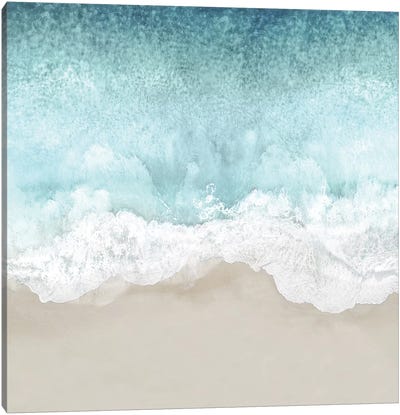 Ocean Waves II Canvas Art Print - Large Coastal Art