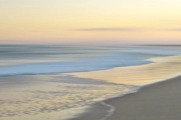 Large Coastal Art - Canvas Prints: Pastel Horizon by Maggie Olsen