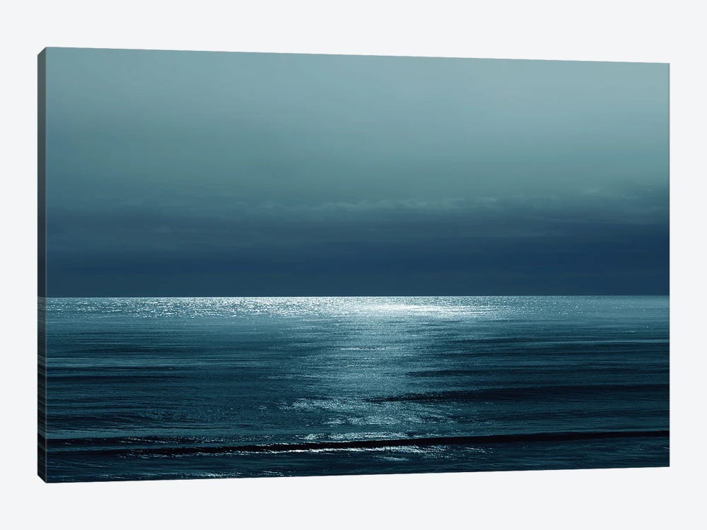 Moonlit Ocean Teal I by Maggie Olsen 1-piece Canvas Art