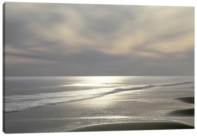 Silver Light Canvas Art Print - Beach Sunrise & Sunset Art