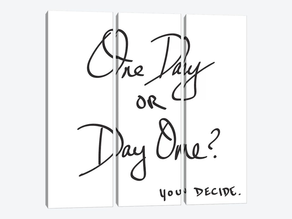 One Day Or Day One? You Decide. by Nature Magick 3-piece Canvas Art Print