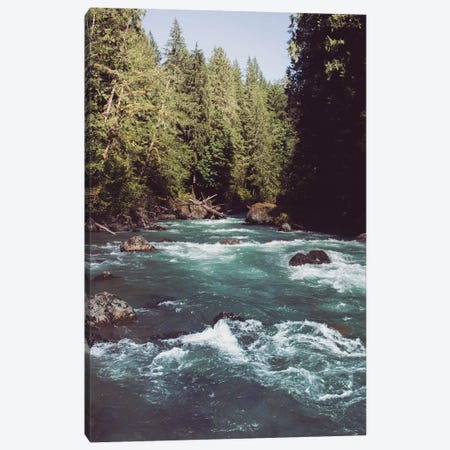 Pacific Northwest River Turquoise Blue Canvas Print #MGK104} by Nature Magick Canvas Wall Art