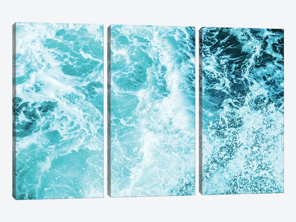 Perfect Ocean Sea Waves by Nature Magick 3-piece Canvas Wall Art