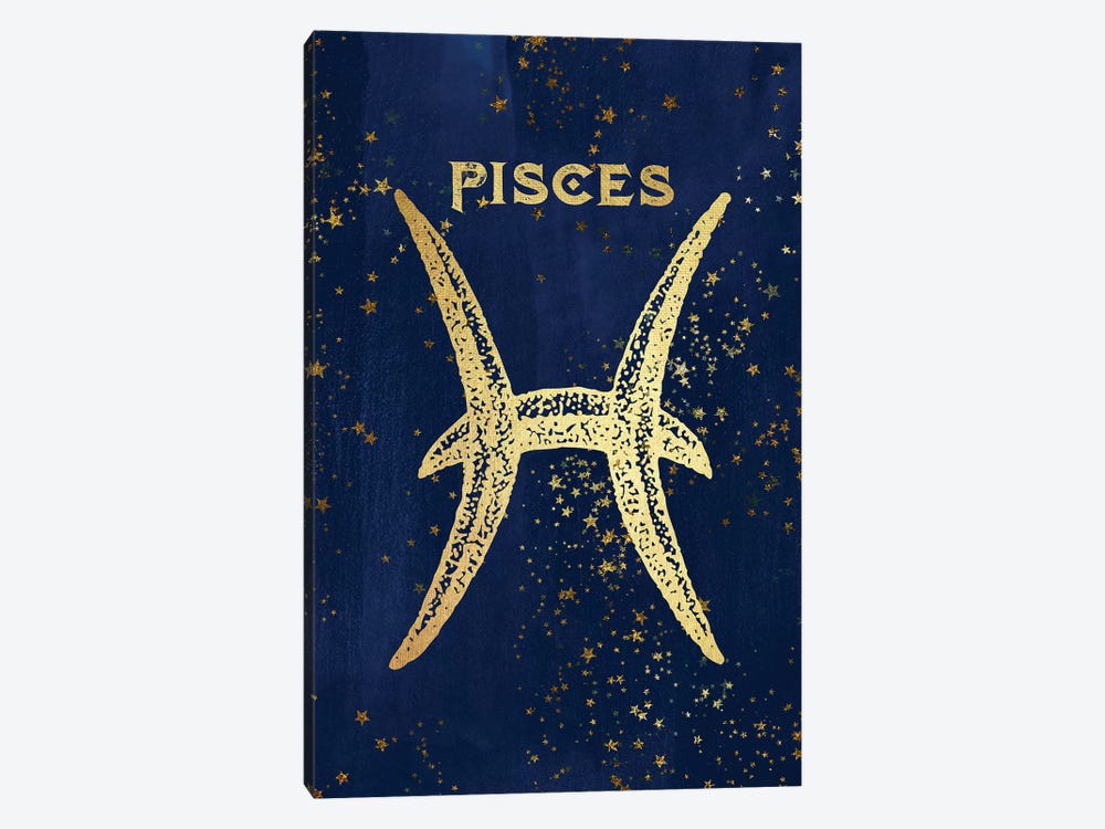 Pisces Zodiac Sign by Nature Magick 1-piece Canvas Artwork