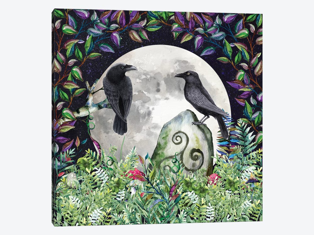 Raven Night Moon Magick by Nature Magick 1-piece Canvas Wall Art