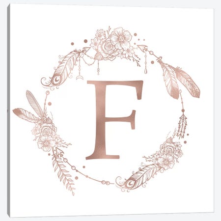 The Letter F Canvas Print #MGK118} by Nature Magick Canvas Art