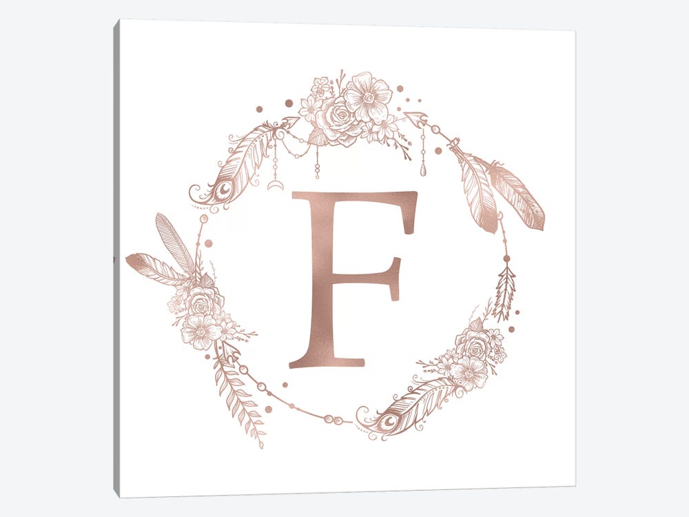 The Letter F by Nature Magick 1-piece Canvas Wall Art
