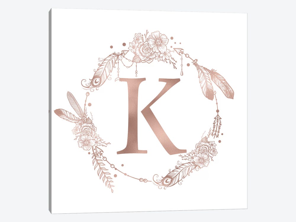 The Letter K by Nature Magick 1-piece Canvas Wall Art