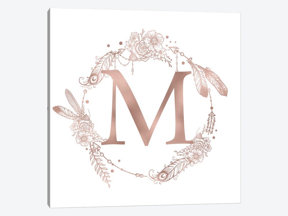 The Letter M by Nature Magick 1-piece Canvas Art