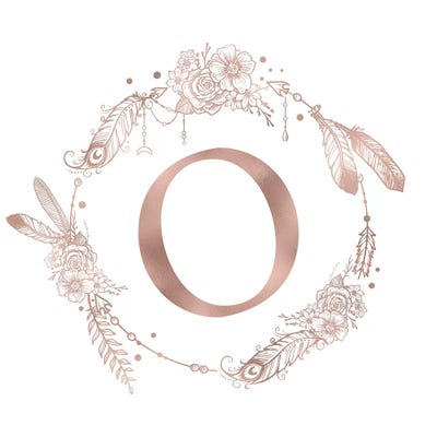 The Letter O by Nature Magick canvas print