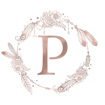 The Letter P by Nature Magick canvas print