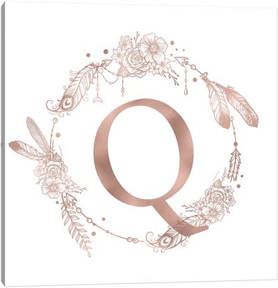 The Letter Q Canvas Art Print - Letter Q