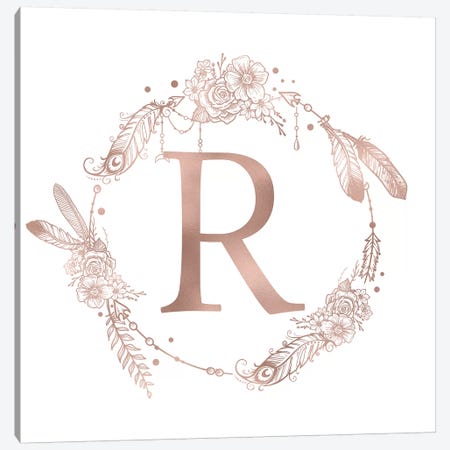 The Letter R Canvas Print #MGK130} by Nature Magick Canvas Artwork