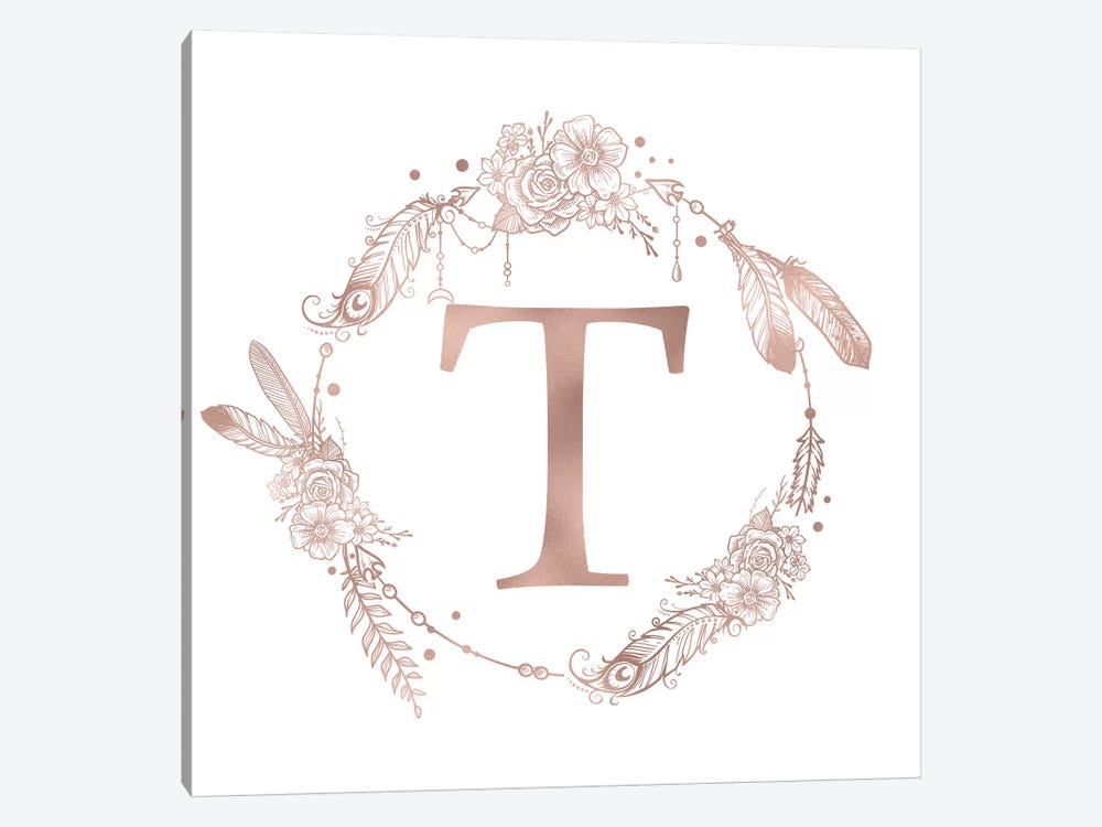 The Letter T by Nature Magick 1-piece Canvas Art