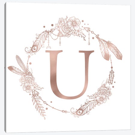 The Letter U Canvas Print #MGK133} by Nature Magick Canvas Wall Art
