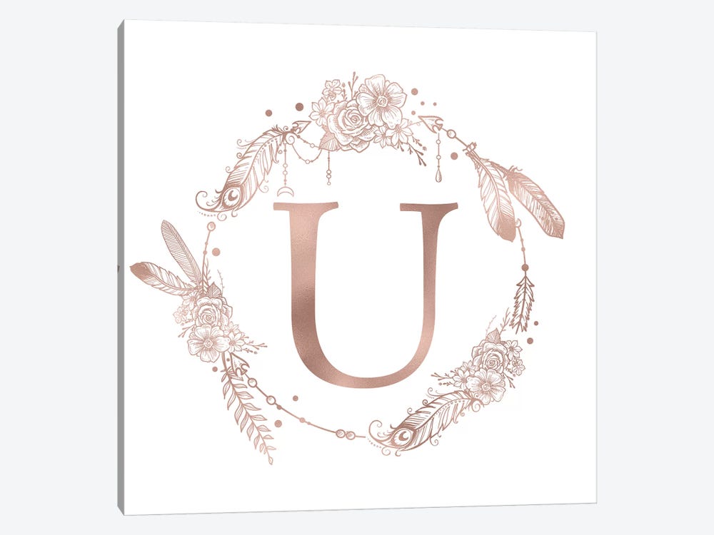 The Letter U by Nature Magick 1-piece Canvas Art Print