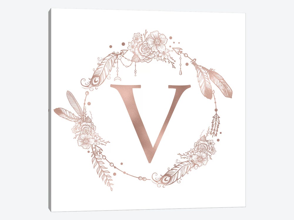The Letter V by Nature Magick 1-piece Canvas Art