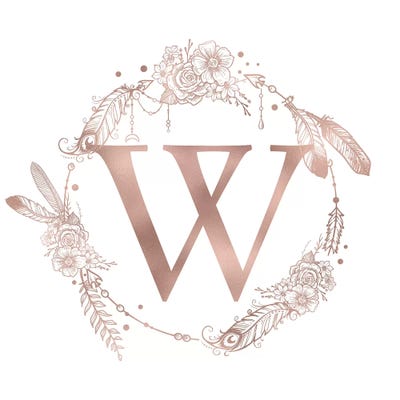 The Letter W by Nature Magick art print