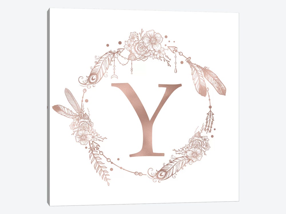 The Letter Y by Nature Magick 1-piece Canvas Art Print