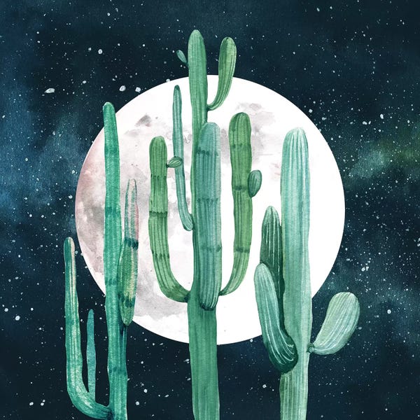 Cacti: Southwestern Green Cactus Trio I by Nature Magick