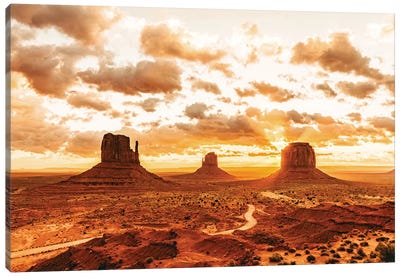 Southwestern Monument Valley Utah Canvas Art Print - Desert Art