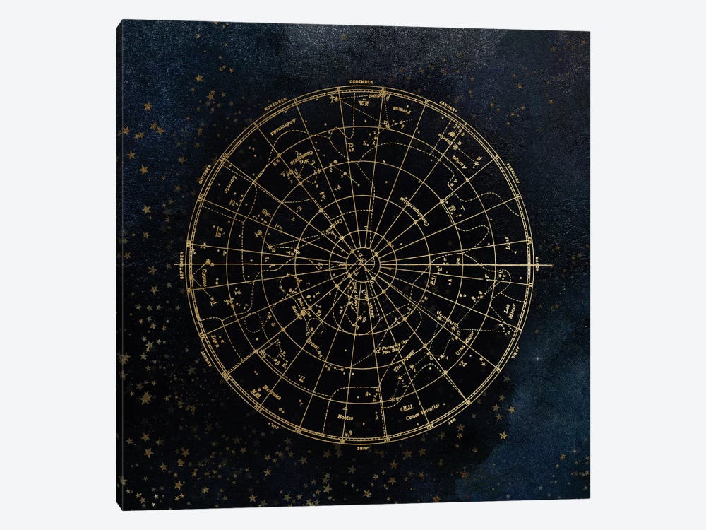 Star Map Night Sky I by Nature Magick 1-piece Canvas Wall Art