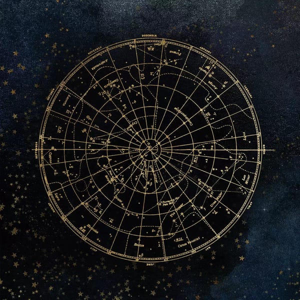 Star Map Night Sky I