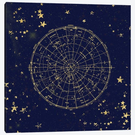 Star Map Night Sky  II Canvas Print #MGK153} by Nature Magick Canvas Artwork