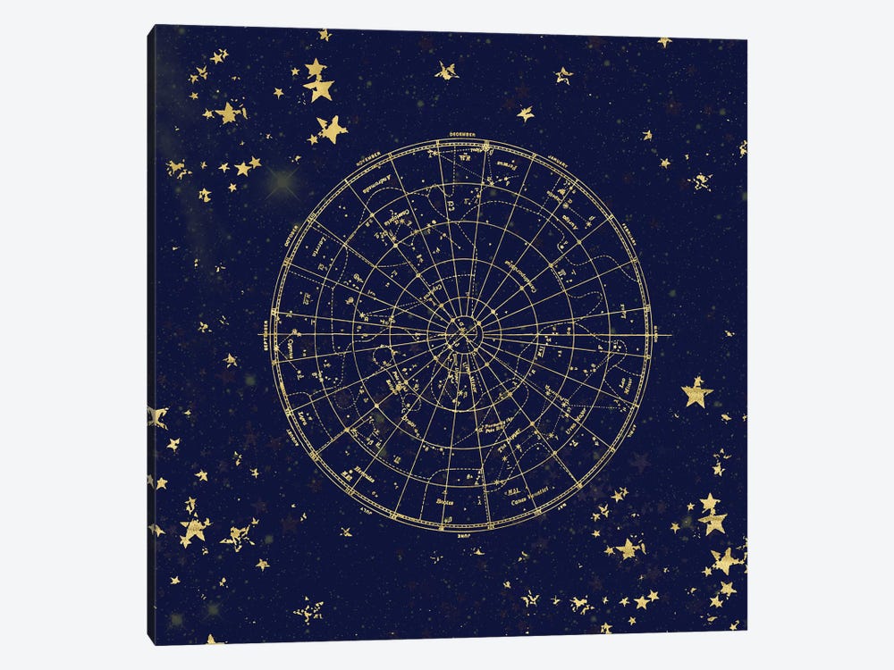 Star Map Night Sky  II by Nature Magick 1-piece Canvas Art Print