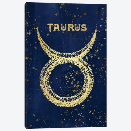Taurus Zodiac Sign Canvas Print #MGK162} by Nature Magick Art Print