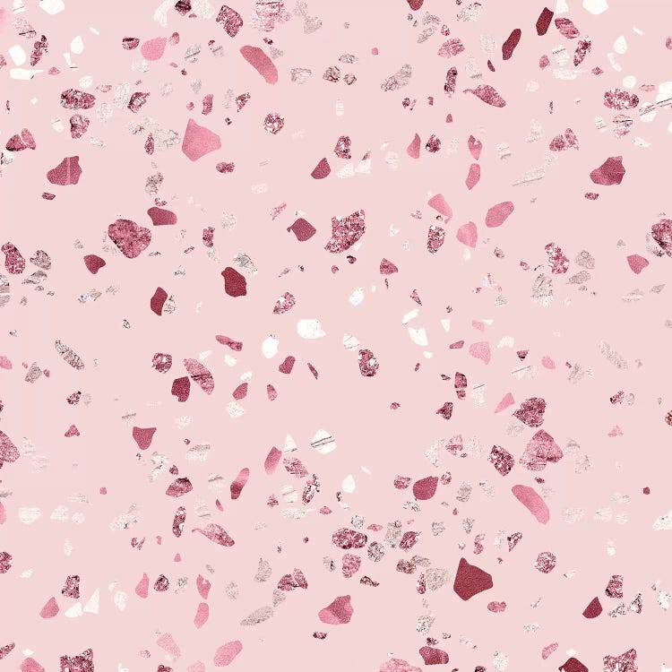 Terrazzo Millennial Pink by Nature Magick wall art
