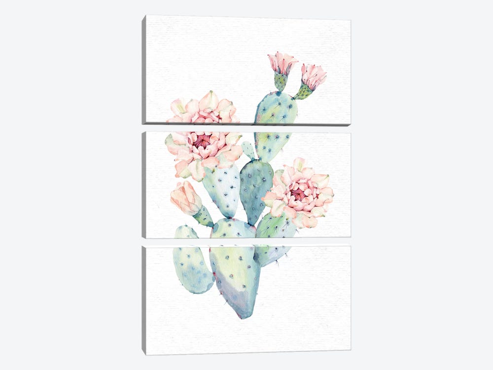 The Prettiest Cactus by Nature Magick 3-piece Canvas Art