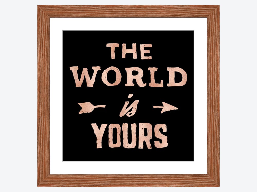 The World is Yours Canvas – ClockCanvas