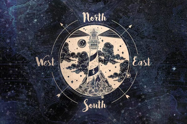 Nature Magick: Vintage World Map Compass by Nature Magick