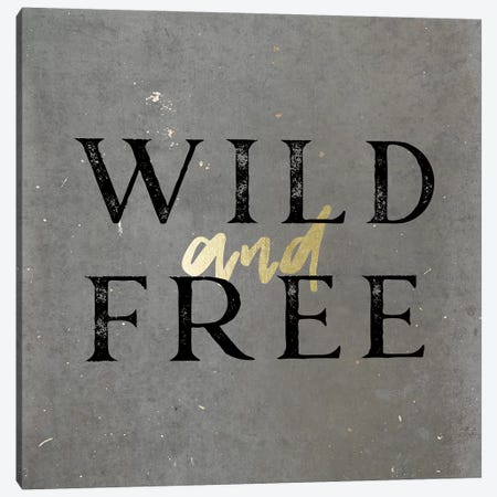 Wild And Free Gold Canvas Print #MGK183} by Nature Magick Art Print