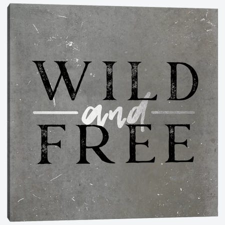 Wild And Free Silver Canvas Print #MGK184} by Nature Magick Canvas Art