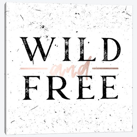 Wild And Free Rose Gold Canvas Print #MGK185} by Nature Magick Canvas Wall Art