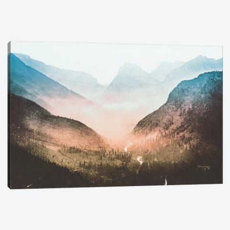 Blue Sunrise Mountain Adventure At Glacier National Park I Canvas Print #MGK18} by Nature Magick Canvas Print
