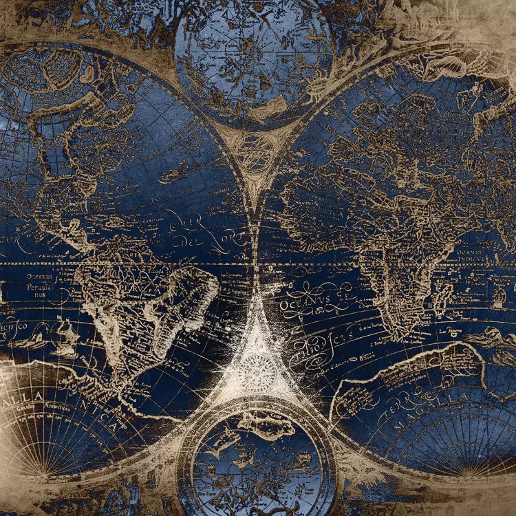 World Map Antique II by Nature Magick wall art