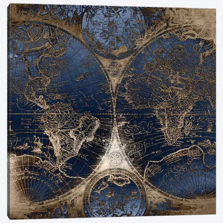 World Map Antique II Canvas Print #MGK190} by Nature Magick Canvas Art